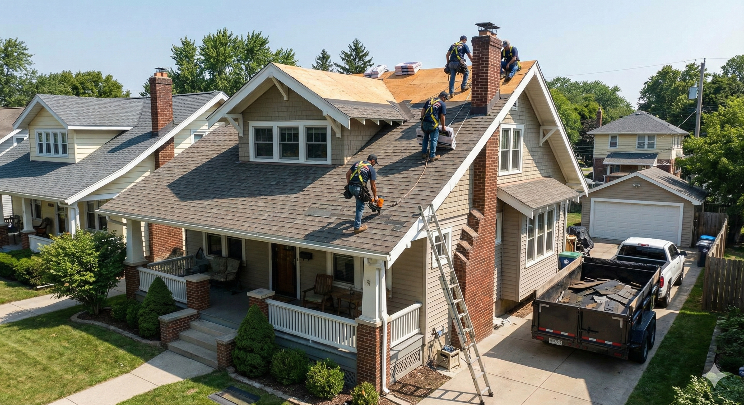 skilled residential roof installation by LA Roofing Solutions